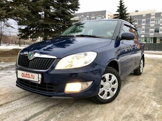 2011 Skoda Fabia II Рестайлинг, синий, 710000 рублей, вид 2