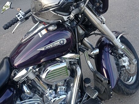 2000 Yamaha XV 1600 Road Star, фиолетовый, 620000 рублей, вид 3