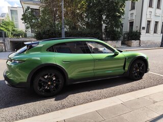 2021 Porsche Taycan Turbo Cross Turismo I, зелёный, 11700000 рублей, вид 3