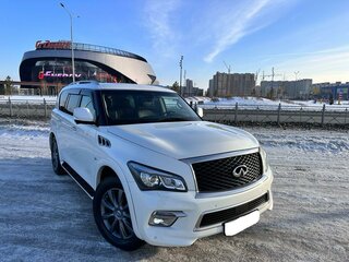 2017 Infiniti QX80 I Рестайлинг, белый, 3400000 рублей, вид 2