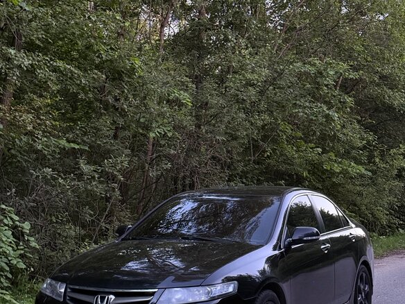 2007 Honda Accord VII Рестайлинг, чёрный
