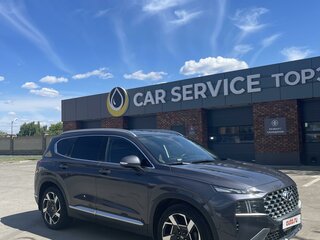2021 Hyundai Santa Fe IV Рестайлинг, синий, 4550000 рублей, вид 4