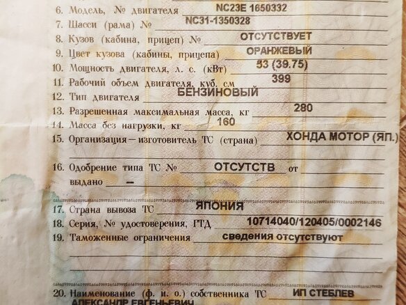 1995 Honda CB 400 Super Four, белый - вид 12