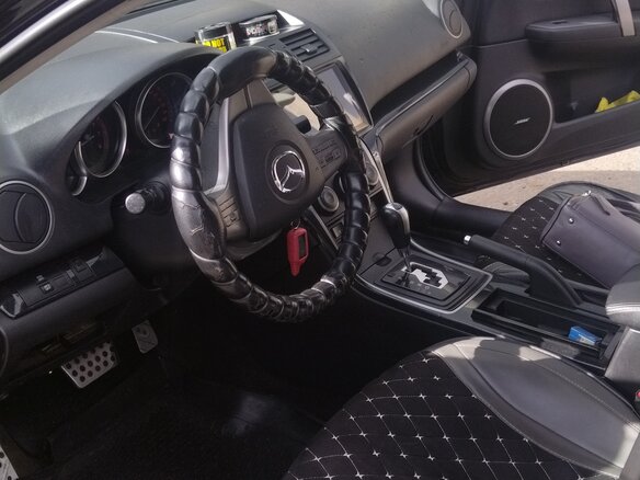 2008 Mazda 6 II (GH), чёрный, 920000 рублей - вид 6