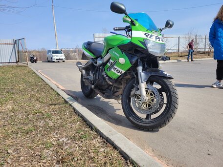 2001 Honda VTR 1000, зелёный, 360000 рублей, вид 5