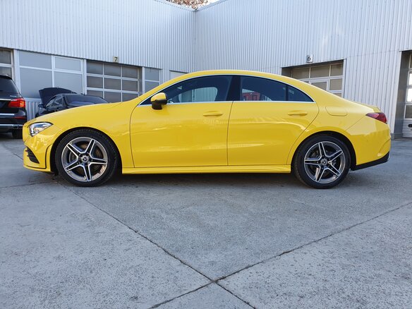 2019 Mercedes-Benz CLA, жёлтый - вид 3