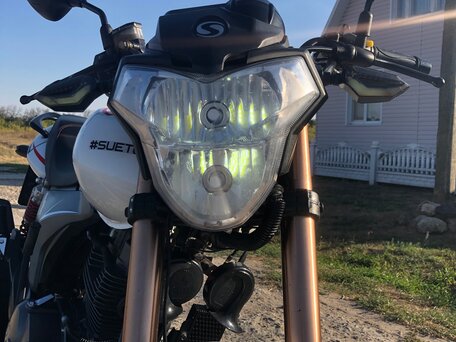 2013 Stels Flame 200, белый, 115000 рублей, вид 3