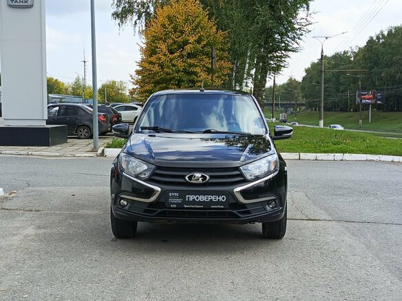 2022 Lada (ВАЗ) Granta I Рестайлинг, чёрный, 735000 рублей - вид 1
