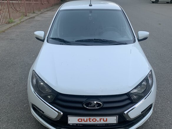 2021 Lada (ВАЗ) Granta I Рестайлинг, белый, 630000 рублей - вид 1