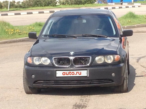 2004 BMW 3 серии 320i IV (E46) Рестайлинг, чёрный - вид 1