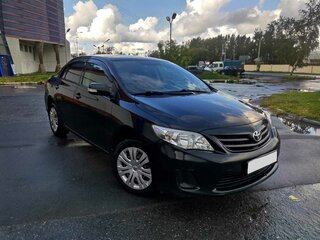 2012 Toyota Corolla X (E140, E150) Рестайлинг, чёрный, 1030000 рублей, вид 1