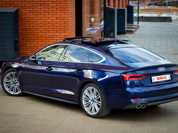 2019 Audi A5 II (F5), синий, 3500000 рублей - вид 5