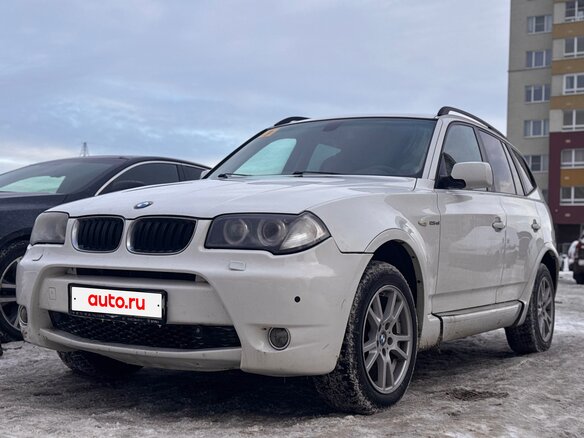 2007 BMW X3 25i I (E83) Рестайлинг, белый, 900000 рублей