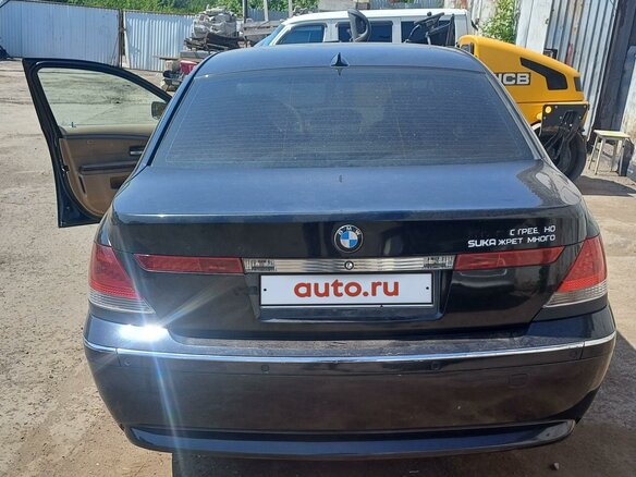 2002 BMW 7 серии 735i IV (E65/E66), чёрный, 650000 рублей - вид 5