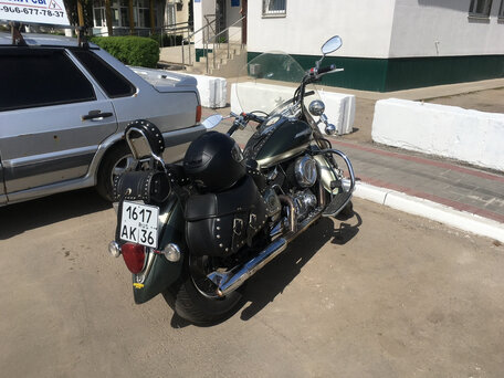 2000 Yamaha XVS1100, зелёный, 700000 рублей, вид 3