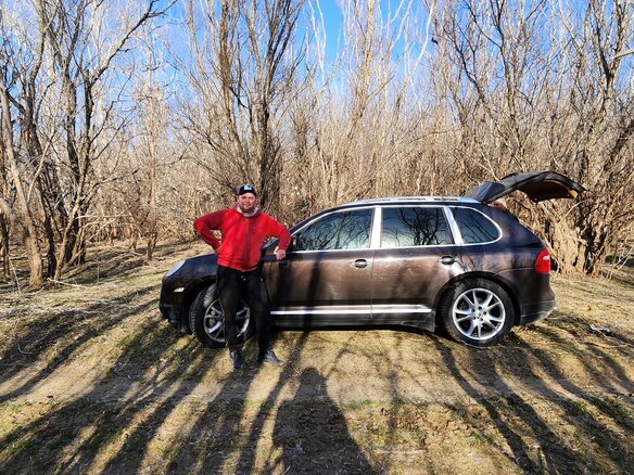 2009 Porsche Cayenne Diesel I Рестайлинг (957), коричневый, 1900000 рублей - вид 10