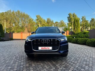 2021 Audi Q7 45 TDI II (4M) Рестайлинг, синий, 9490000 рублей, вид 4
