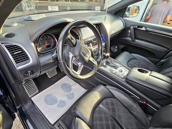 2009 Audi Q7 I (4L) Рестайлинг, синий, 4500000 рублей - вид 6