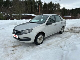 2018 Lada (ВАЗ) Granta I Рестайлинг, серебристый, 430000 рублей, вид 3
