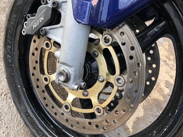 2002 Honda CBR 600F, синий, 400000 рублей - вид 11