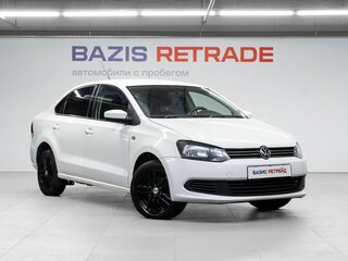 2014 Volkswagen Polo V, белый, 580000 рублей, вид 3