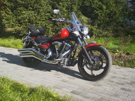 2007 Yamaha XV 1900, красный, 730000 рублей, вид 5