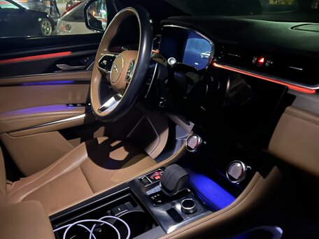 2021 Jaguar F-Pace I Рестайлинг, синий, 4200000 рублей, вид 4