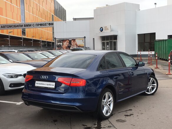 2014 Audi A4 IV (B8) Рестайлинг, синий - вид 1