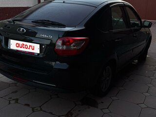 2015 Lada (ВАЗ) Granta I, чёрный, 490000 рублей, вид 4