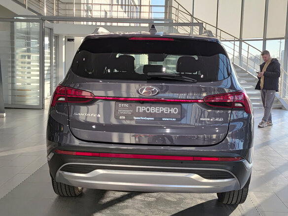 2022 Hyundai Santa Fe IV Рестайлинг, синий, 3469000 рублей - вид 5