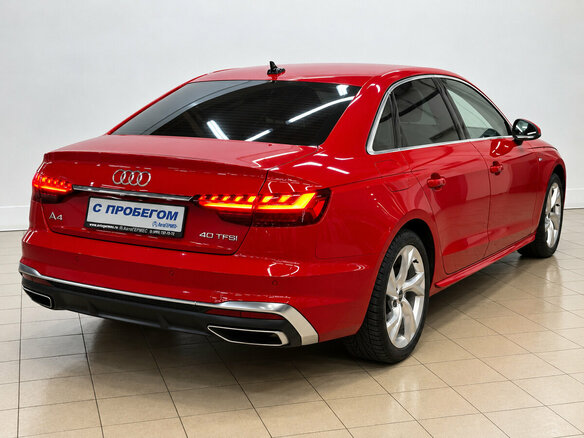 2021 Audi A4 40 TFSI V (B9) Рестайлинг, красный, 3400000 рублей - вид 3