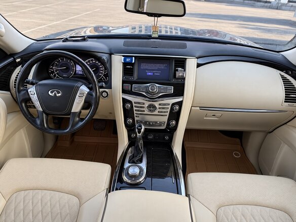 2018 Infiniti QX80 I Рестайлинг 2, синий, 3300000 рублей - вид 7