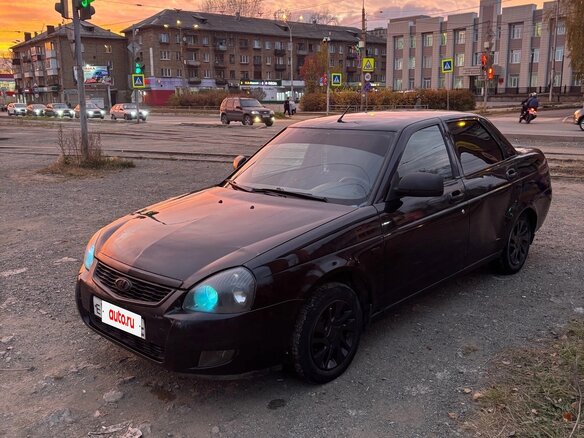 2012 Lada (ВАЗ) Priora I, чёрный, 130000 рублей