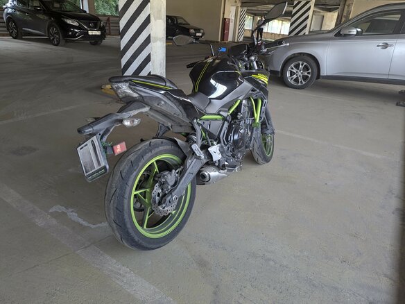 2021 Kawasaki Z 650, чёрный, 735000 рублей - вид 8