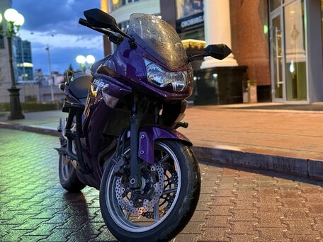 2006 Kawasaki ER-6F (Ninja 650R), пурпурный, 420000 рублей, вид 3