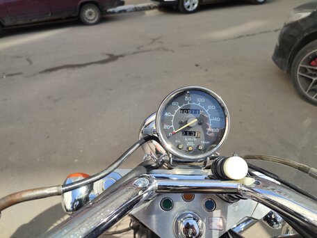 1995 Honda Steed 400, чёрный, 300000 рублей, вид 5