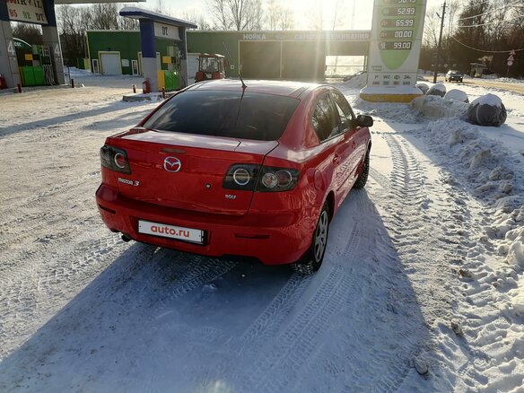 2008 Mazda 3 I (BK) Рестайлинг, красный, 480000 рублей - вид 2