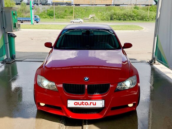 2007 BMW 3 серии 325i V (E90/E91/E92/E93), красный, 950000 рублей - вид 1