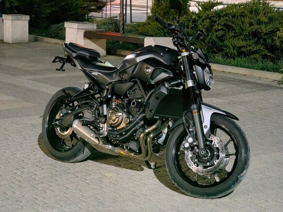 2016 Yamaha MT-07 (FZ-07), чёрный, 670000 рублей