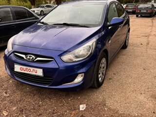 2012 Hyundai Solaris I, синий, 680000 рублей, вид 1