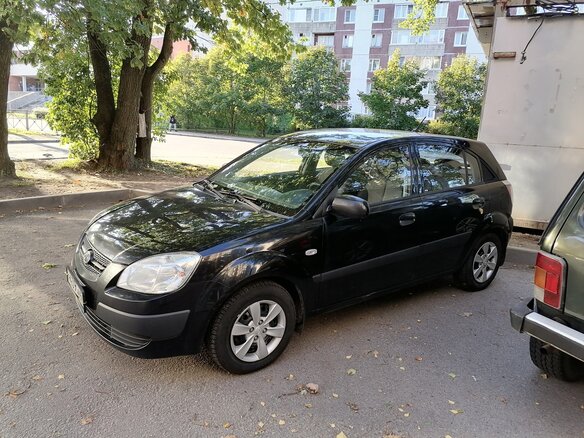 2009 Kia Rio II, чёрный