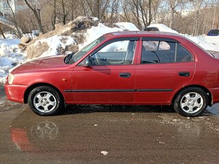 2005 Hyundai Accent ТагАЗ II, красный, 300000 рублей, вид 3