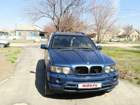 2001 BMW X5 3.0i I (E53), синий, 1200000 рублей - вид 1