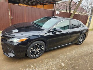 2018 Toyota Camry US Market VIII (XV70), чёрный, 2500000 рублей, вид 4