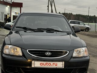 2008 Hyundai Accent ТагАЗ II, чёрный, 550000 рублей, вид 3