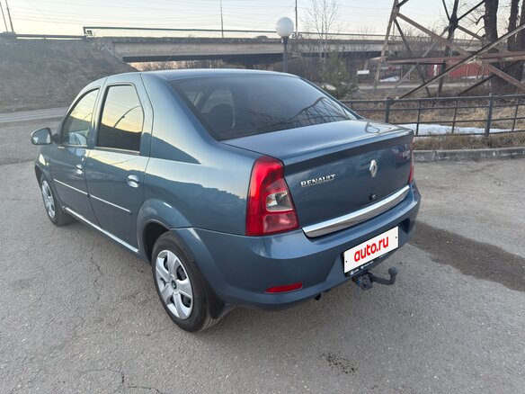 2013 Renault Logan I Рестайлинг, синий, 465000 рублей - вид 5