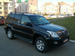 2007 Toyota Land Cruiser Prado 120 Series, чёрный, 2200000 рублей, вид 1