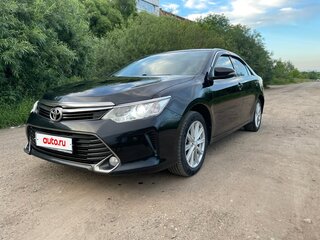 2016 Toyota Camry VII (XV50) Рестайлинг, чёрный, 1590000 рублей, вид 3