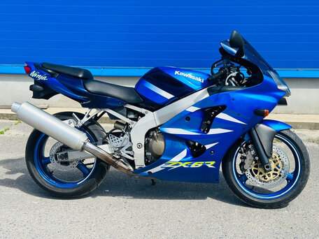2001 Kawasaki ZX-6 Ninja, синий, 370000 рублей, вид 1
