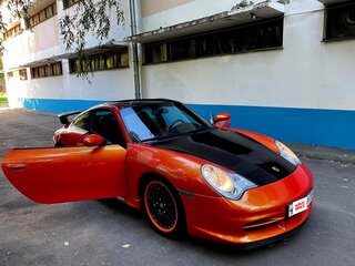 1999 Porsche 911 Carrera 4 V (996), оранжевый, 4100000 рублей, вид 4